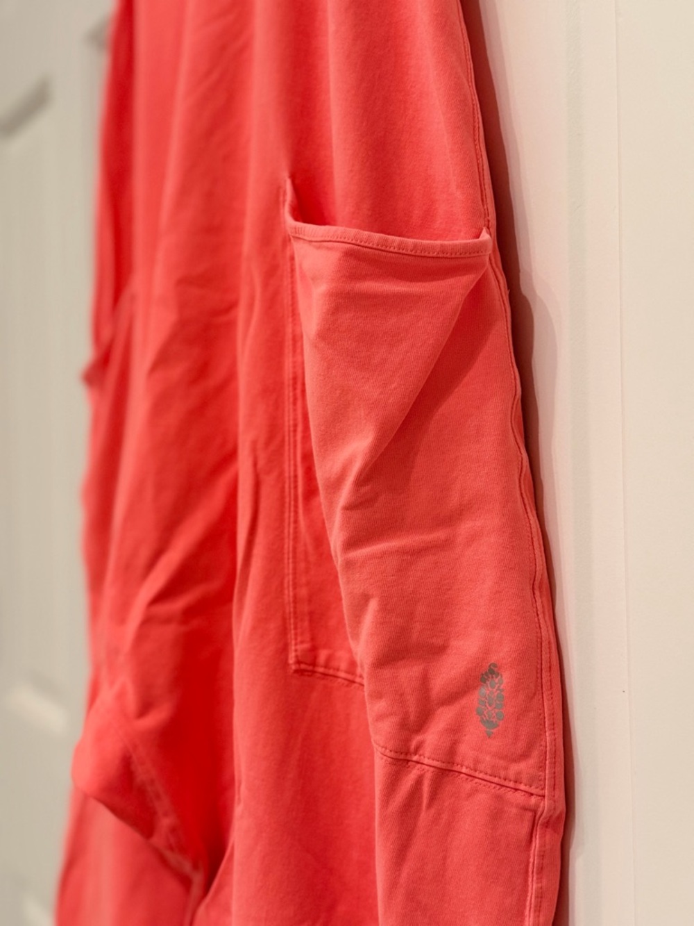 FREE PEOPLE Hot Shot Onesie - Peachy Wide-Leg with Pockets - Picture 3 of 11
